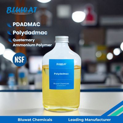 kupować Polimer czwartorzędowy amoniowy (PolyDADMAC) Koagulant poliaminowy do klarowania wody przemysłowej i kondycjonowania osadów ściekowych | Bluwat Chemicals produkcja internetowa