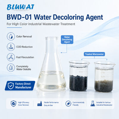 kupić BWD-01 Czynnik odbarwiający wodę CAS 55295-98-2 do oczyszczania ścieków przemysłowych o wysokiej zawartości barw o zawartości 50% substancji stałych produkcja internetowa