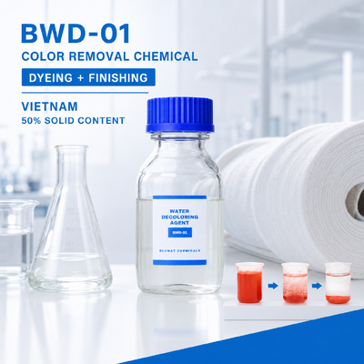 kupić BWD-01 Chemiczny środek do usuwania barwników z ścieków poprodukcyjnych w przemyśle tekstylnym w Wietnamie produkcja internetowa