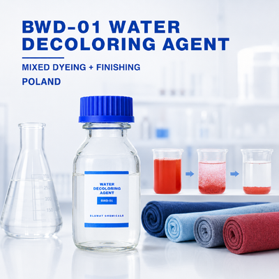 kupić BWD-01 Środek odbarwiający wodę o zawartości 50% substancji stałych i pH 3-6 do oczyszczania ścieków włókienniczych w Polsce produkcja internetowa