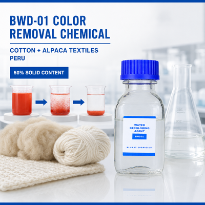 kupić BWD-01 Chemiczny środek do usuwania barwnika z ścieków tekstylnych z bawełny i alpaki w Peru produkcja internetowa