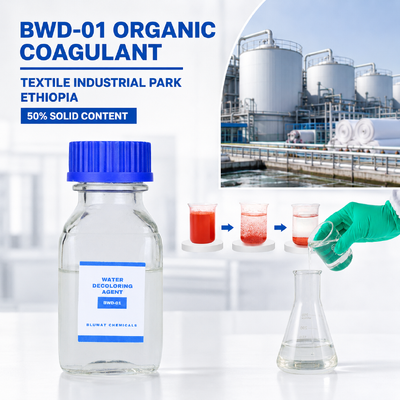 kupić BWD-01 Organiczny Koagulant dla Ścieków Barwiarskich w Parku Przemysłu Tekstylnego w Etiopii produkcja internetowa