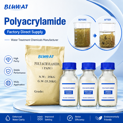 kupić Blufloc Anionic Cationic Nonionic Polyacrylamide Powder dla oczyszczania wody, wydobycia i separacji przemysłowej produkcja internetowa