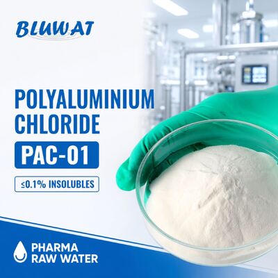 kupić PAC-01 Polialuminium Chlorek suszony rozpyłowo z maksymalnie 0,1% nierozpuszczalnych do wstępnego uzdatniania wody farmaceutycznej produkcja internetowa