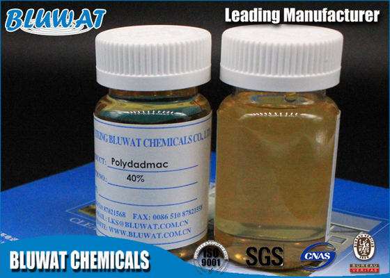 Polydadmac Coagulant Water Purifying Chemicals Light Yellow Textile Printing Chemicals chemikalia do oczyszczania wody