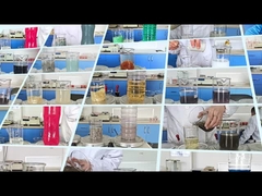 Wydobycie wody ściekowej Pudełka Testy doświadczalności przez koagulanty i flokulanty