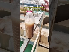 Badanie floculacji poliakrylamidu w oczyszczalni ścieków.