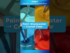 Oczyszczanie ścieków malarskich | Demo czystej wody z flokulantami i PAM #shorts #oczyszczaniesciekow